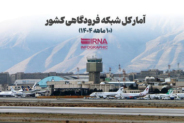 آمار کل شبکه فرودگاهی کشور (۱۰ ماهه ۱۴۰۴)