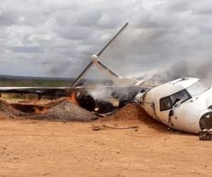 سقوط هواپیما در سومالی؛ همه سرنشینان جان خود را از دست دادند

