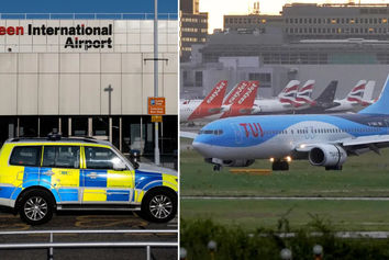 برخورد هواپیمای TUI با ون غذا رسانی در فرودگاه

