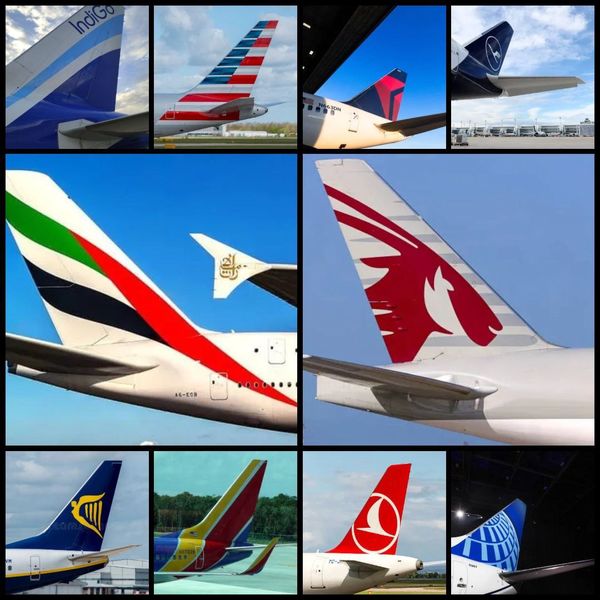 بزرگ‌ترین شرکت‌های هواپیمایی جهان بر پایه تعداد مسافر