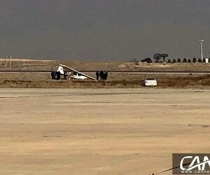 خارج شدن هواپیمای مرکز آموزش هوانوردی پرسان از باند فرودگاه بین‌المللی پیام
