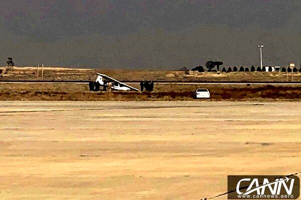 خارج شدن هواپیمای مرکز آموزش هوانوردی پرسان از باند فرودگاه بین‌المللی پیام