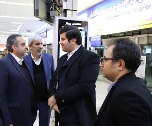 بازدید سرزده‌ خلبان عادل نورعلی مدیرعامل شرکت هواپیمایی کاسپین از فرودگاه مهرآباد +تصاویر