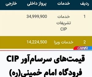قیمت‌های سرسام‌آور CIP فرودگاه امام خمینی(ره)
