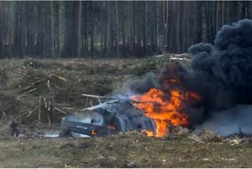 سقوط بالگرد ارتش روسیه در جنوب مسکو
