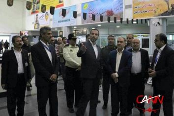 افتتاح چند پروژه فرودگاه بیرجند با حضور اسفندیاری