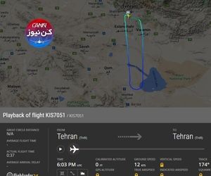 بازگشت پرواز کیش ایر به مبدا