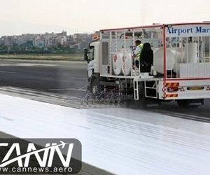 باند ۲۹ فرودگاه مهرآباد با تجهیزات ساخت متخصصان داخلی خط کشی شد