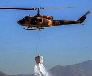 ۳۰ سورتی پرواز برای اطفای حریق جنگل الیت انجام شد