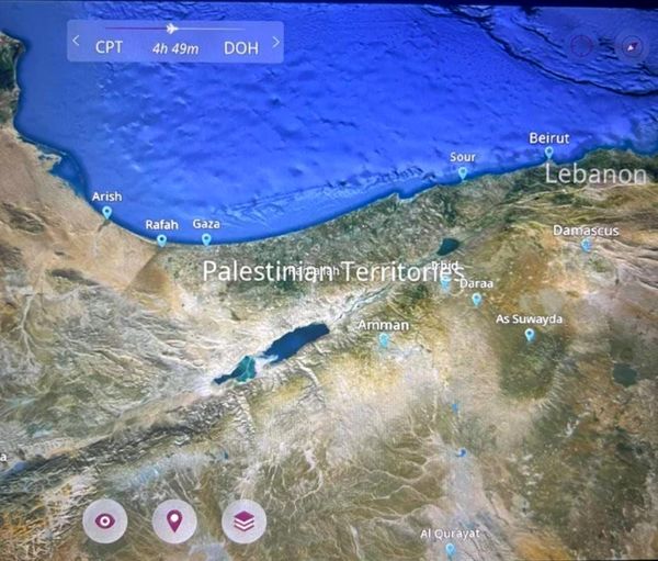 حذف نام اسرائیل از نقشهٔ مسیرهای پروازی "قطر ایرویز"