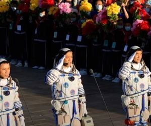 سه فضانورد چینی راهی ایستگاه فضایی چین شدند 