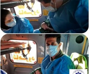 تولد نوزاد سطوه‌ای در آسمان