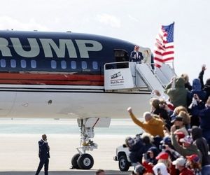 برخورد هواپیمای ترامپ با یک هواپیمای شخصی در فرودگاه