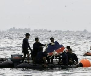 تصاویری از بقایای پیدا شده از پرواز ۱۸۲ شرکت هواپیمایی SJ