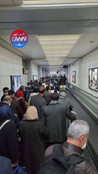 سوء مدیریت دوباره فرودگاه امام(ره) در حفظ فاصله‌گذاری اجتماعی