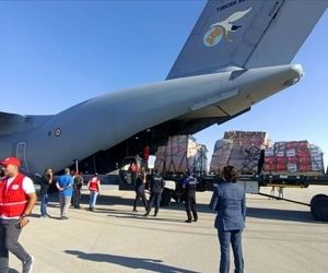 دومین هواپیمای حامل کمک‌های بشردوستانه ترکیه برای غزه در مصر فرود آمد