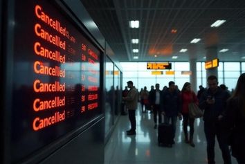 تاخیر بیش از ۵۵۰۰ و لغو ۲۴۲ پرواز در آمریکا