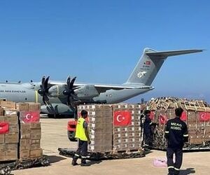فرودگاه بیروت ۳۰ تن کمک پزشکی ارسال شده از ترکیه دریافت کرد