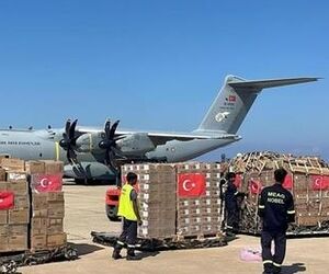 فرودگاه بیروت ۳۰ تن کمک پزشکی ارسال شده از ترکیه دریافت کرد
