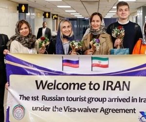 نخستین گروه گردشگری روسیه بدون روادید وارد ایران شد