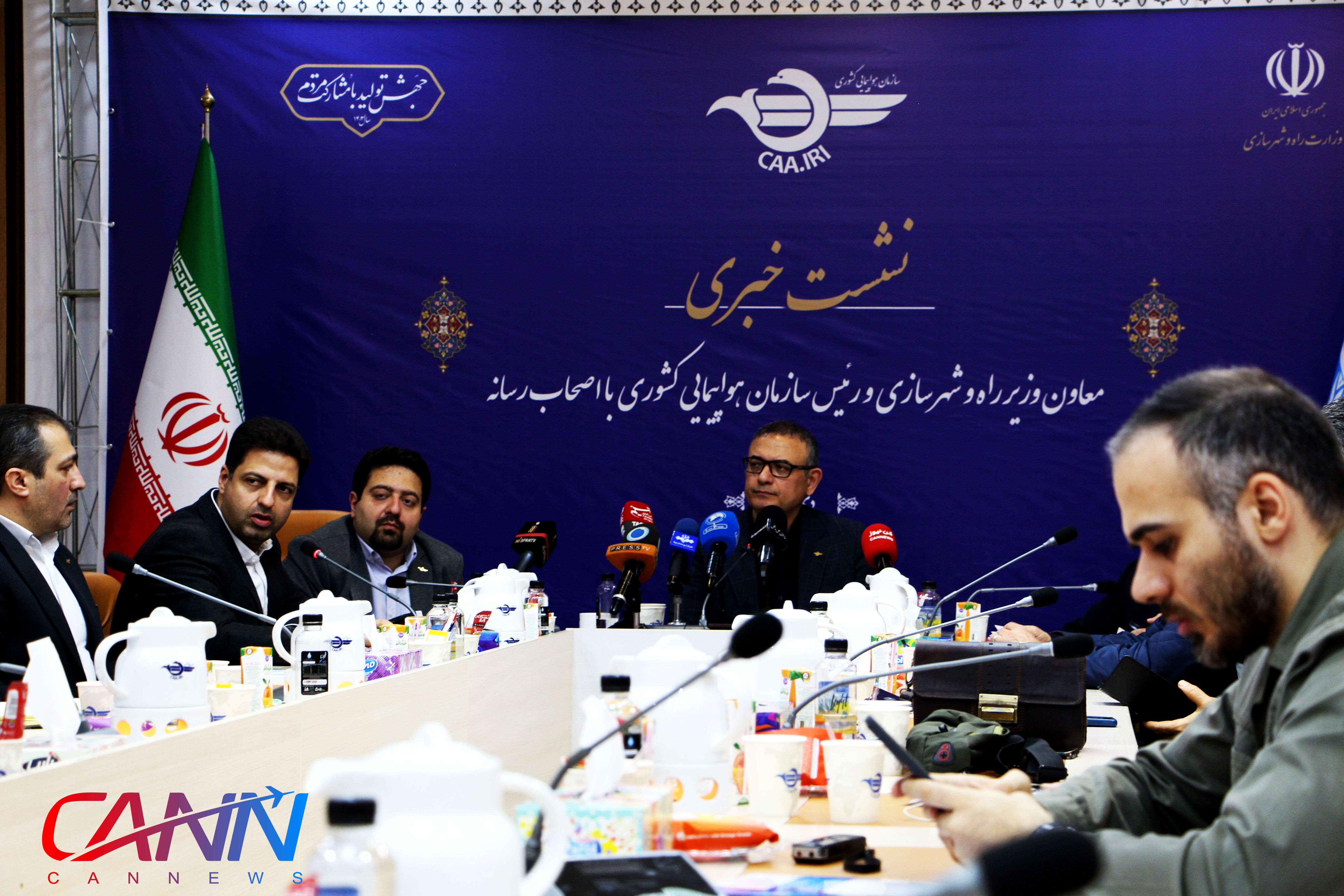 گزارش تصویری از اولین نشست خبری رییس سازمان هواپیمایی کشوری با اصحاب رسانه