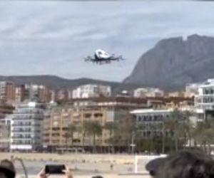 تاکسی هوایی بدون سرنشین چینی برای اولین بار در اروپا پرواز کرد