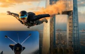 پنج چترباز رکوردشکن در آسمان دبی!