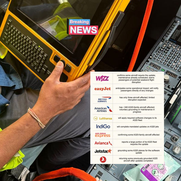 واکنش ایرلاین‌های جهان به دستور توقف و به‌روزرسانی خانواده ایرباس ‌A۳۲۰