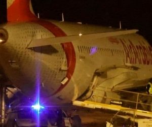 فرار شماری از مسافران پس از فرود اضطراری هواپیما