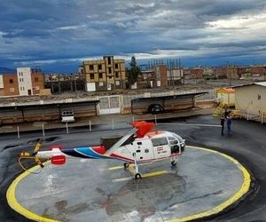 پرواز بالگرد اورژانس هوایی چهارمحال و بختیاری برای نجات جان آقای ۸۵ساله